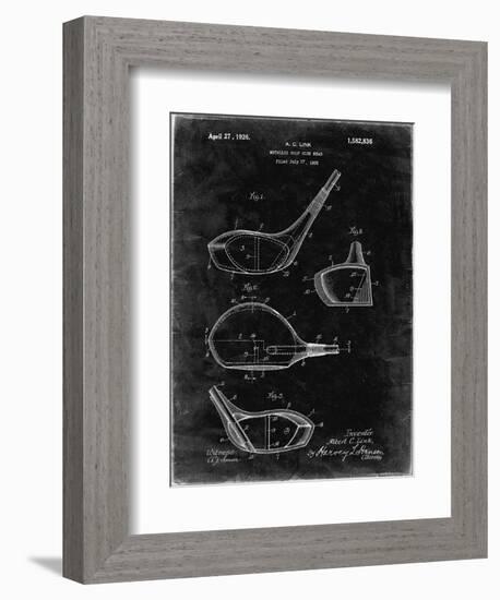 PP9 Black Grunge-Borders Cole-Framed Giclee Print