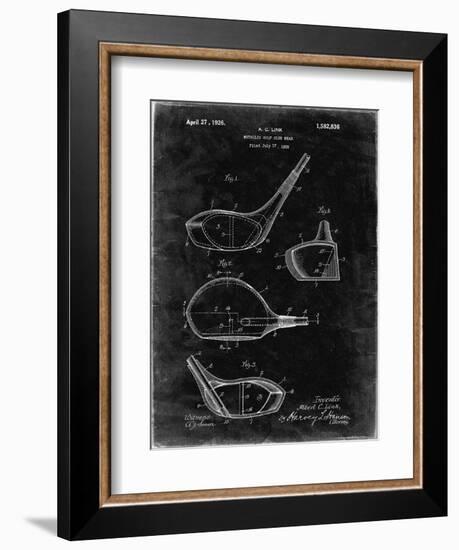 PP9 Black Grunge-Borders Cole-Framed Giclee Print