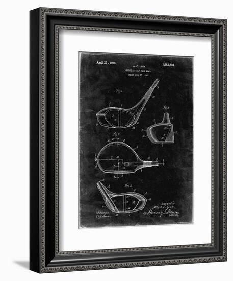 PP9 Black Grunge-Borders Cole-Framed Giclee Print