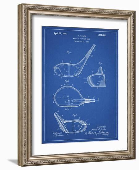 PP9 Blueprint-Borders Cole-Framed Giclee Print