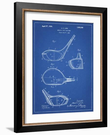 PP9 Blueprint-Borders Cole-Framed Giclee Print