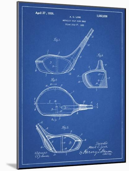 PP9 Blueprint-Borders Cole-Mounted Giclee Print