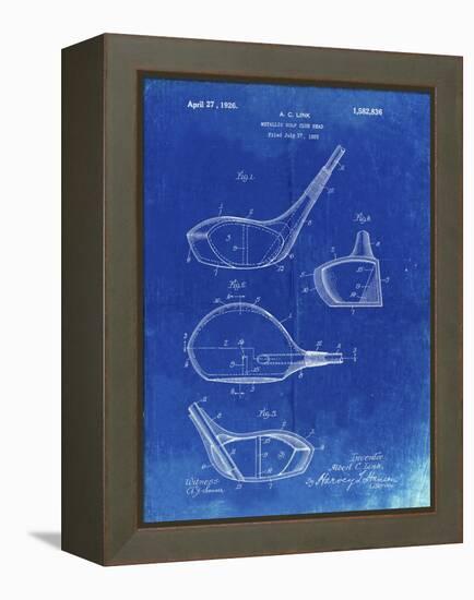 PP9 Faded Blueprint-Borders Cole-Framed Premier Image Canvas