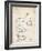 PP9 Vintage Parchment-Borders Cole-Framed Giclee Print