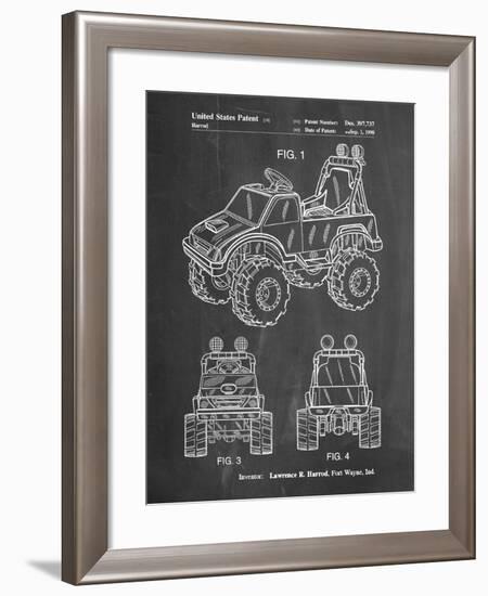 PP911-Chalkboard Kids Truck Poster-Cole Borders-Framed Giclee Print