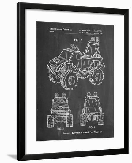 PP911-Chalkboard Kids Truck Poster-Cole Borders-Framed Giclee Print