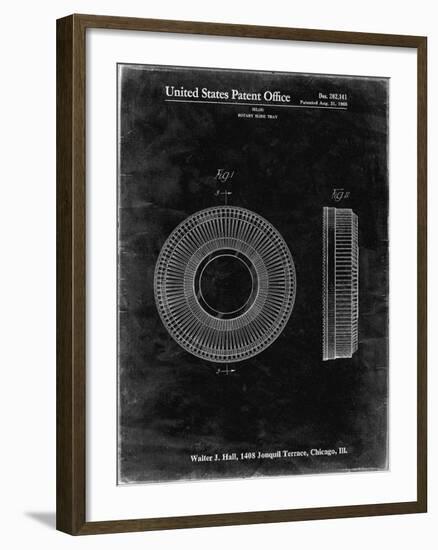 PP912-Black Grunge Kodak Carousel Patent Poster-Cole Borders-Framed Giclee Print