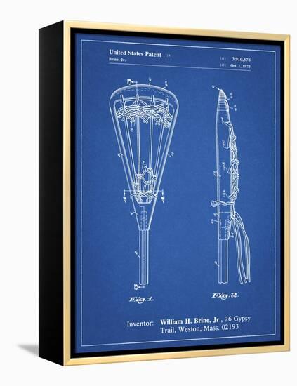 PP915-Blueprint Lacrosse Stick 1936 Patent Poster-Cole Borders-Framed Premier Image Canvas