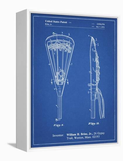 PP915-Blueprint Lacrosse Stick 1936 Patent Poster-Cole Borders-Framed Premier Image Canvas