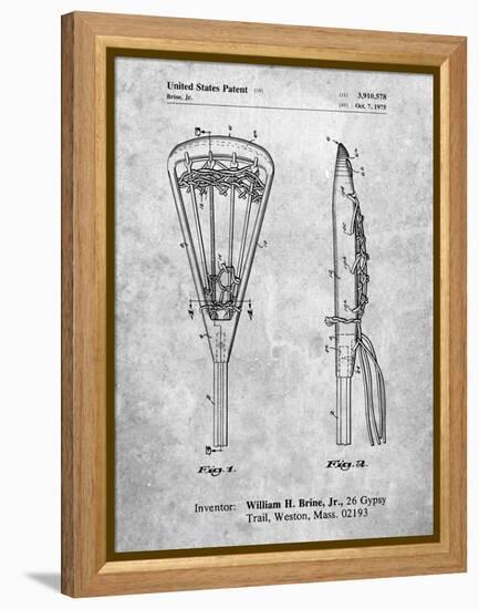 PP915-Slate Lacrosse Stick 1936 Patent Poster-Cole Borders-Framed Premier Image Canvas