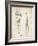 PP915-Vintage Parchment Lacrosse Stick 1936 Patent Poster-Cole Borders-Framed Giclee Print