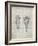 PP916-Antique Grid Parchment Lacrosse Stick Patent Poster-Cole Borders-Framed Giclee Print