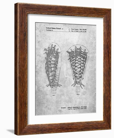 PP916-Slate Lacrosse Stick Patent Poster-Cole Borders-Framed Giclee Print