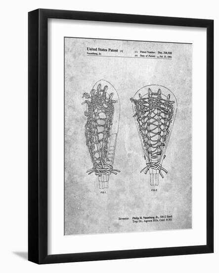 PP916-Slate Lacrosse Stick Patent Poster-Cole Borders-Framed Giclee Print