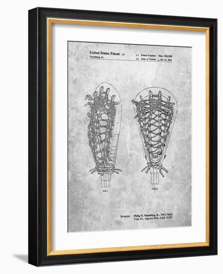PP916-Slate Lacrosse Stick Patent Poster-Cole Borders-Framed Giclee Print