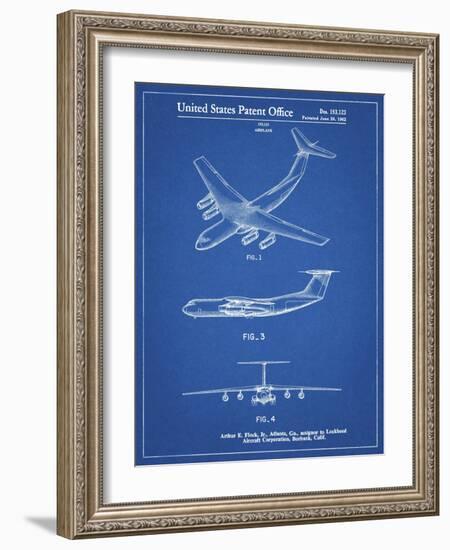 PP944-Blueprint Lockheed C-130 Hercules Airplane Patent Poster-Cole Borders-Framed Giclee Print
