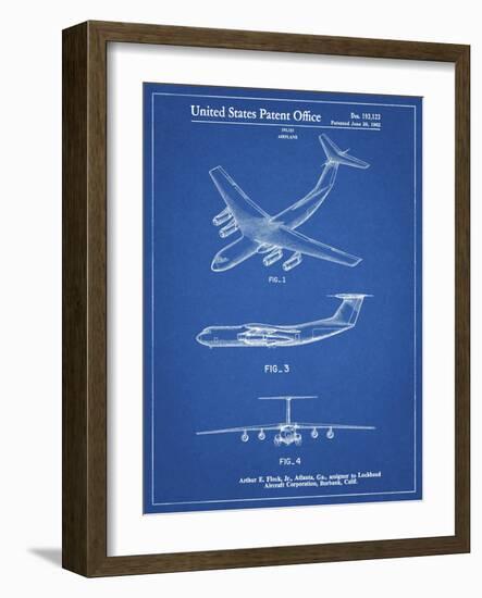 PP944-Blueprint Lockheed C-130 Hercules Airplane Patent Poster-Cole Borders-Framed Giclee Print
