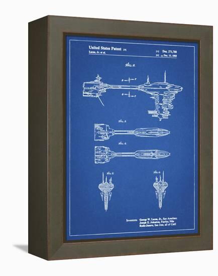 PP95-Blueprint Star Wars Nebulon B Escort Frigate Poster-Cole Borders-Framed Premier Image Canvas