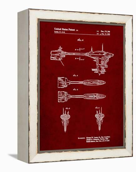 PP95-Burgundy Star Wars Nebulon B Escort Frigate Poster-Cole Borders-Framed Premier Image Canvas