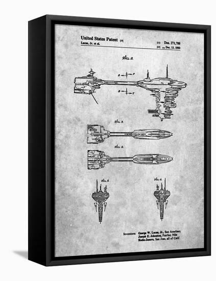 PP95-Slate Star Wars Nebulon B Escort Frigate Poster-Cole Borders-Framed Premier Image Canvas