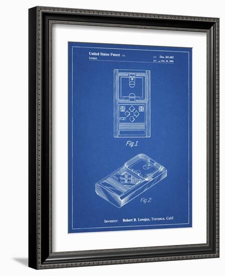 PP950-Blueprint Mattel Electronic Basketball Game Patent Poster-Cole Borders-Framed Giclee Print