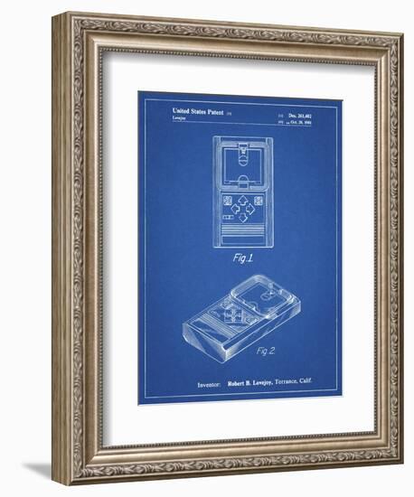 PP950-Blueprint Mattel Electronic Basketball Game Patent Poster-Cole Borders-Framed Premium Giclee Print