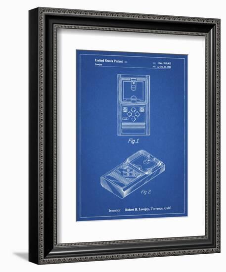 PP950-Blueprint Mattel Electronic Basketball Game Patent Poster-Cole Borders-Framed Premium Giclee Print