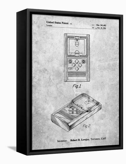 PP950-Slate Mattel Electronic Basketball Game Patent Poster-Cole Borders-Framed Premier Image Canvas