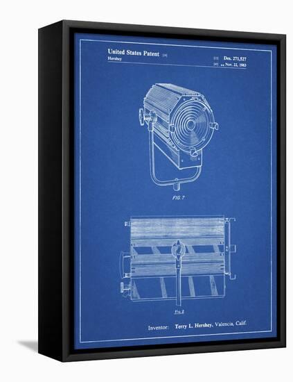 PP961-Blueprint Mole-Richardson Film Light Patent Poster-Cole Borders-Framed Premier Image Canvas