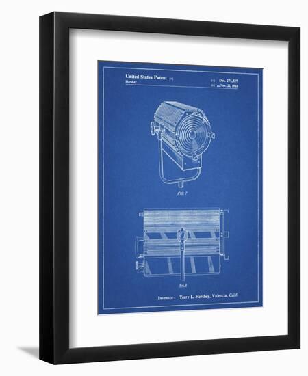 PP961-Blueprint Mole-Richardson Film Light Patent Poster-Cole Borders-Framed Giclee Print