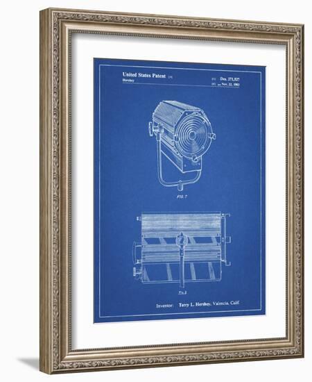 PP961-Blueprint Mole-Richardson Film Light Patent Poster-Cole Borders-Framed Giclee Print