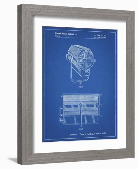 PP961-Blueprint Mole-Richardson Film Light Patent Poster-Cole Borders-Framed Giclee Print