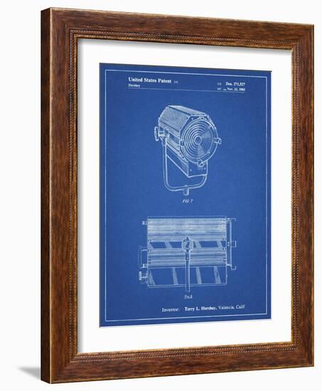 PP961-Blueprint Mole-Richardson Film Light Patent Poster-Cole Borders-Framed Giclee Print