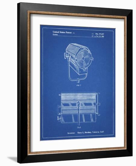 PP961-Blueprint Mole-Richardson Film Light Patent Poster-Cole Borders-Framed Giclee Print