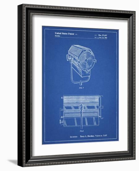 PP961-Blueprint Mole-Richardson Film Light Patent Poster-Cole Borders-Framed Giclee Print