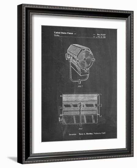 PP961-Chalkboard Mole-Richardson Film Light Patent Poster-Cole Borders-Framed Giclee Print