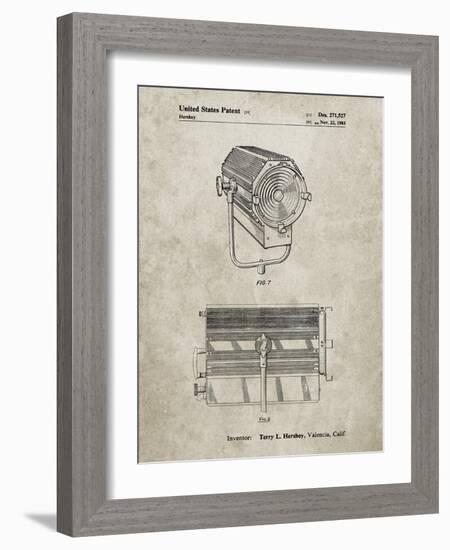 PP961-Sandstone Mole-Richardson Film Light Patent Poster-Cole Borders-Framed Giclee Print