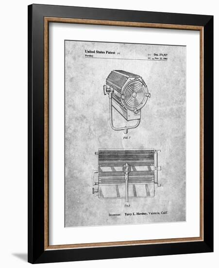 PP961-Slate Mole-Richardson Film Light Patent Poster-Cole Borders-Framed Giclee Print