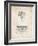 PP961-Vintage Parchment Mole-Richardson Film Light Patent Poster-Cole Borders-Framed Giclee Print