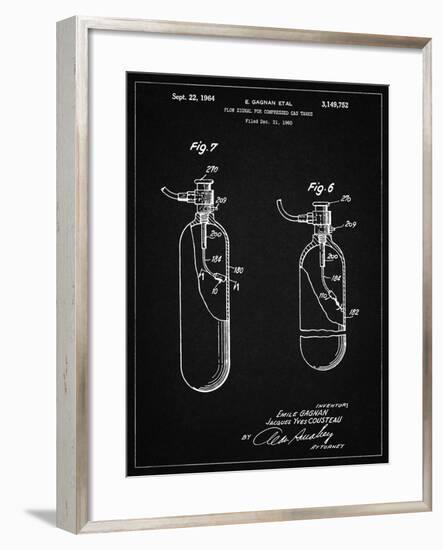 PP981-Vintage Black Oxygen Tank Poster-Cole Borders-Framed Giclee Print