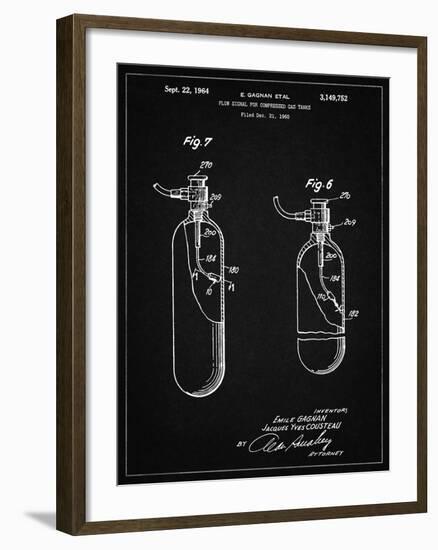 PP981-Vintage Black Oxygen Tank Poster-Cole Borders-Framed Giclee Print