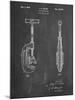 PP986-Chalkboard Pipe Cutting Tool Patent Poster-Cole Borders-Mounted Giclee Print