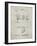 PP988-Antique Grid Parchment Planetarium 1909 Patent Poster-Cole Borders-Framed Giclee Print