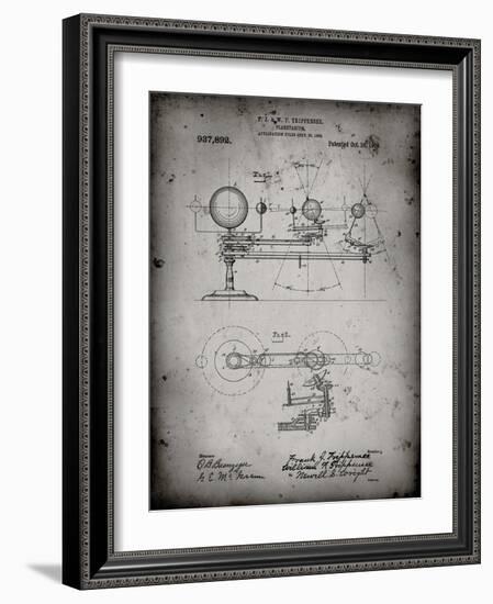 PP988-Faded Grey Planetarium 1909 Patent Poster-Cole Borders-Framed Giclee Print