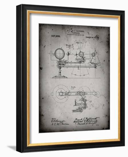 PP988-Faded Grey Planetarium 1909 Patent Poster-Cole Borders-Framed Giclee Print