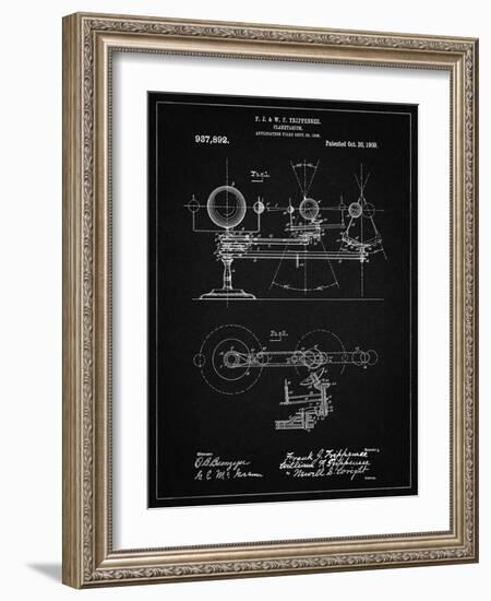 PP988-Vintage Black Planetarium 1909 Patent Poster-Cole Borders-Framed Giclee Print