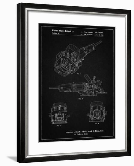 PP989-Vintage Black Plate Joiner Patent Poster-Cole Borders-Framed Giclee Print