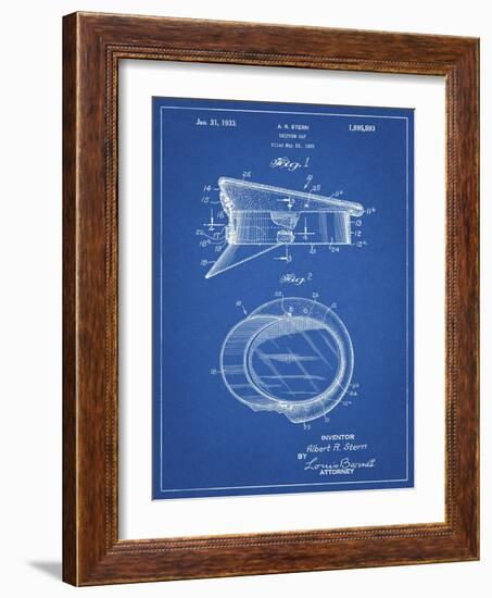 PP993-Blueprint Police Hat 1933 Patent Poster-Cole Borders-Framed Giclee Print
