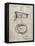 PP993-Sandstone Police Hat 1933 Patent Poster-Cole Borders-Framed Premier Image Canvas