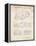 PP994-Vintage Parchment Porsche 911 with Spoiler Patent Poster-Cole Borders-Framed Premier Image Canvas